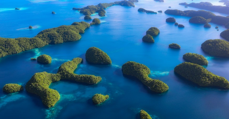玩帛琉必體驗 搭小飛機俯瞰散落海上的世界自然遺產
